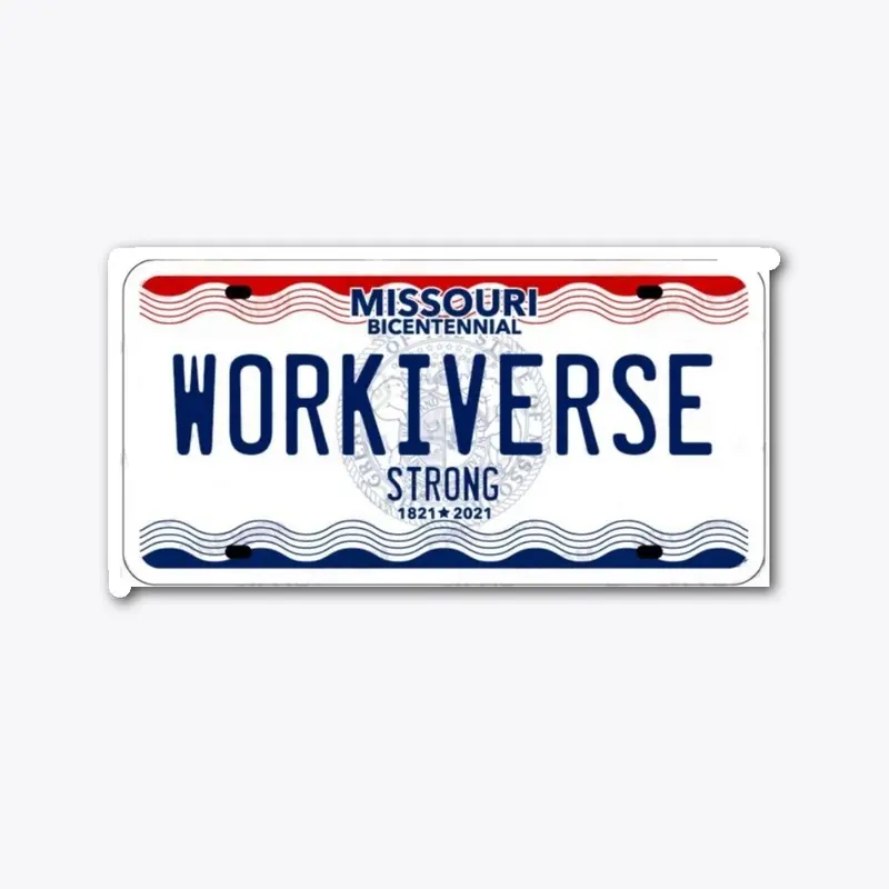 Workieverse License Plate