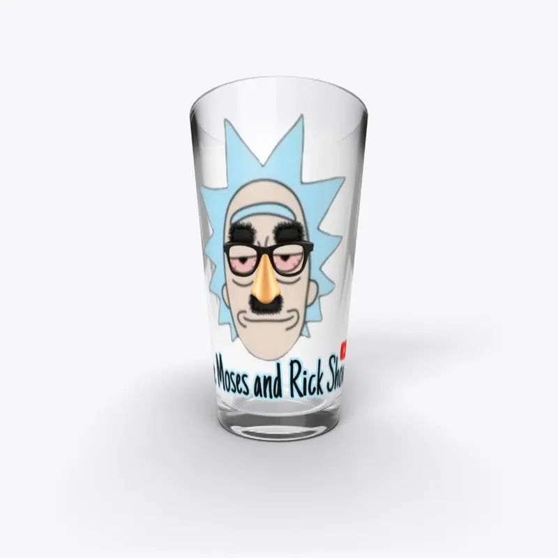 The Moses and Rick Show Pint Glass